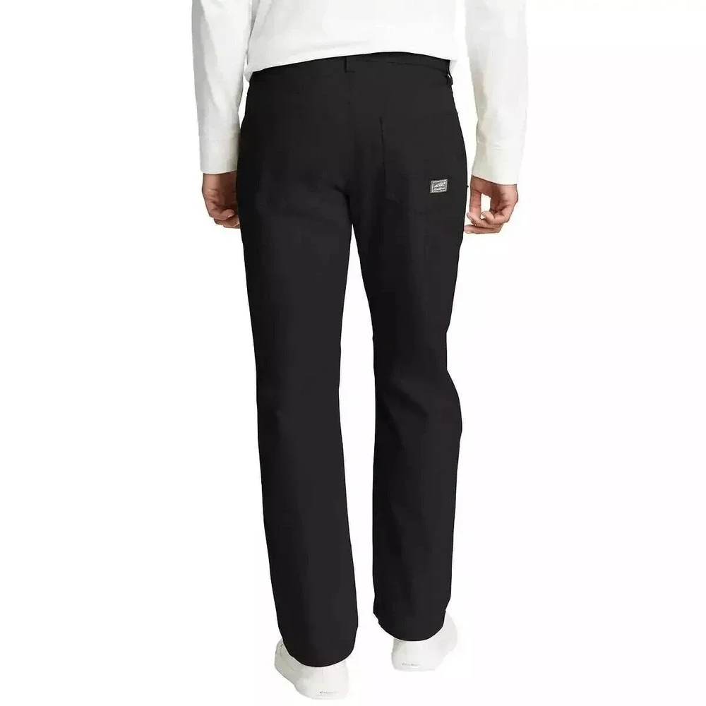 Eddie Bauer Utility Pants Men 34x30 Durable Two Way Stretch Canvas Camping Black